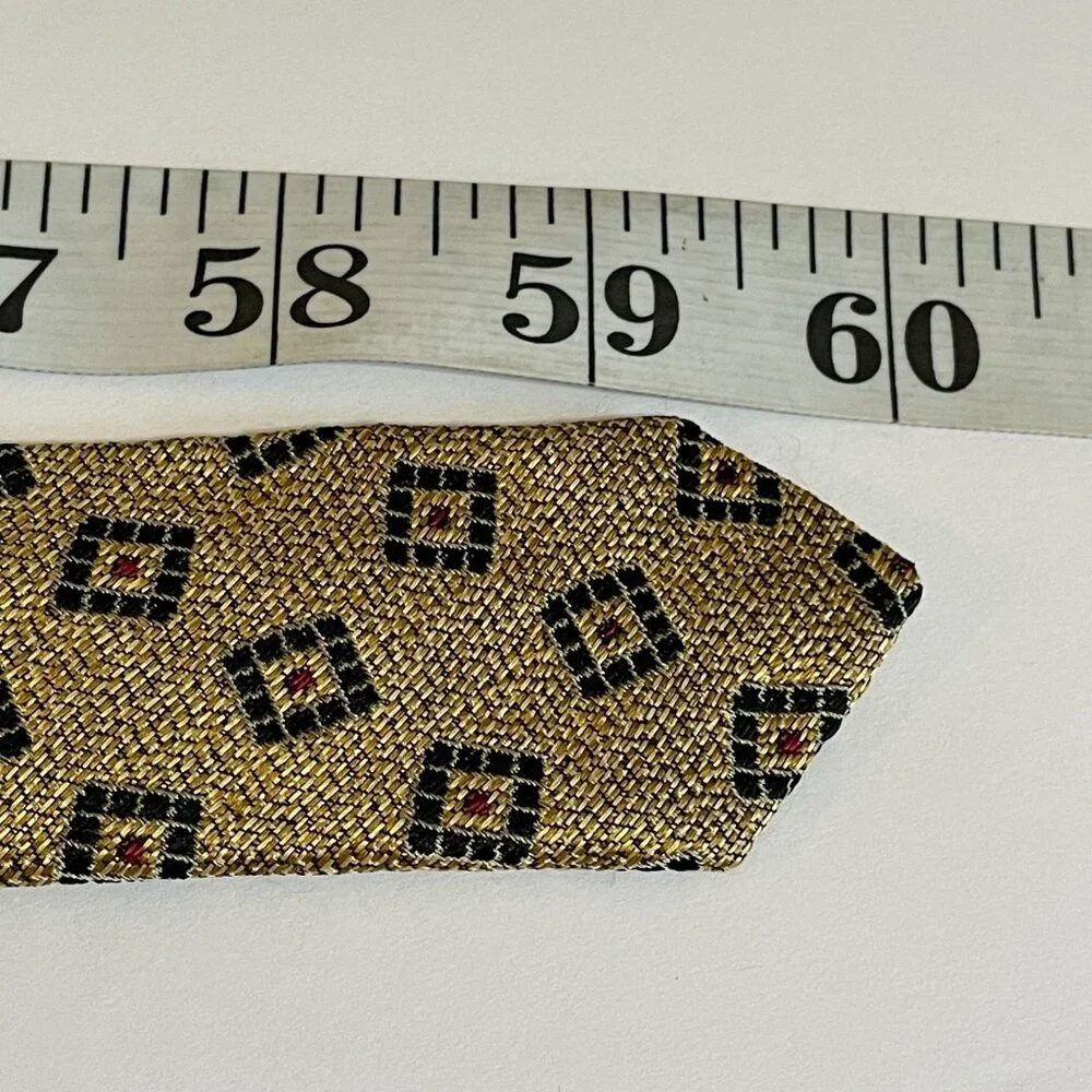 Robert Talbott 3 PC Lot Necktie Mens Gold Burgundy Navy Silk USA Career Business